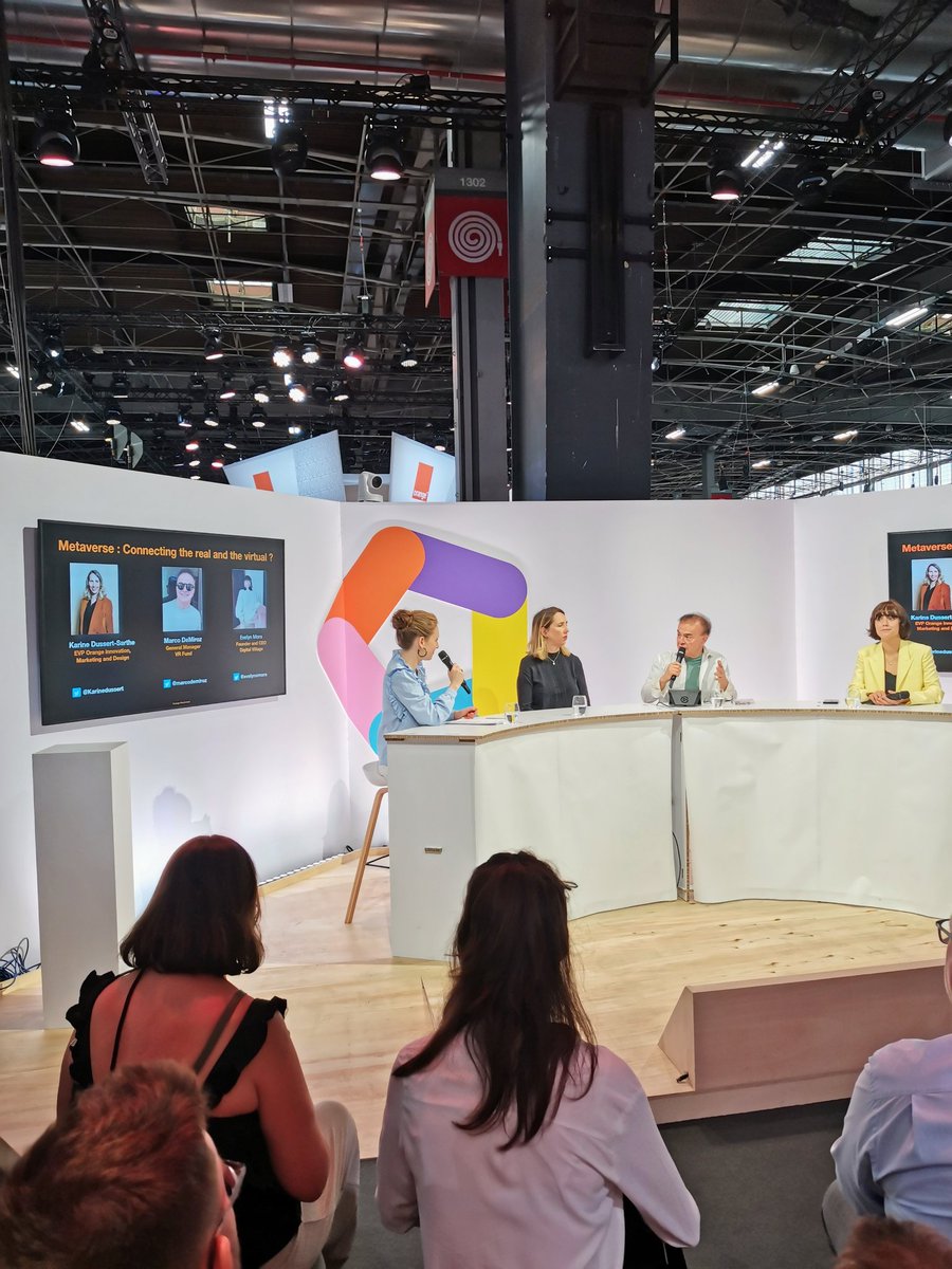 Alexis_Bletsas's tweet photo. A la conférence "Metaverse : Connecter la réalité et le virtuel" par Orange 5G Labs
#VivaTech @Orange_France https://t.co/XEItEV7WAP
