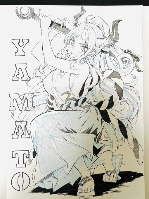 ヤマト君さんお仲間記念お絵描き〜
可愛くて強くてデカくて結構歳上という欲張りセットヤマト好き〜(*^▽^*)
#ONEPIECE #ヤマト 