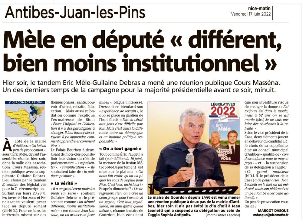 EricMele_7e_06's tweet photo. Nous portons un espoir, celui de faire de la politique positive, faire de la politique autrement, avec ambition et les pieds sur terre ! 
Merci à tous ceux qui sont venus hier soir nous écouter et échanger avec nous!
#legislatives2022
#ericmele
#AvecVous https://t.co/jRlVoviwqI
