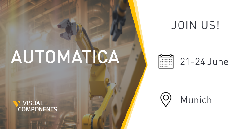 VisComp1's tweet photo. Looking forward to seeing you all at @automaticafair next week! 🇩🇪
3D manufacturing simulation is a powerful tool for analyzing, planning, optimizing, and improving factory layouts, machinery, and organization.
#automatica #smartfactory #layoutplanning https://t.co/ExYK9U2QVB