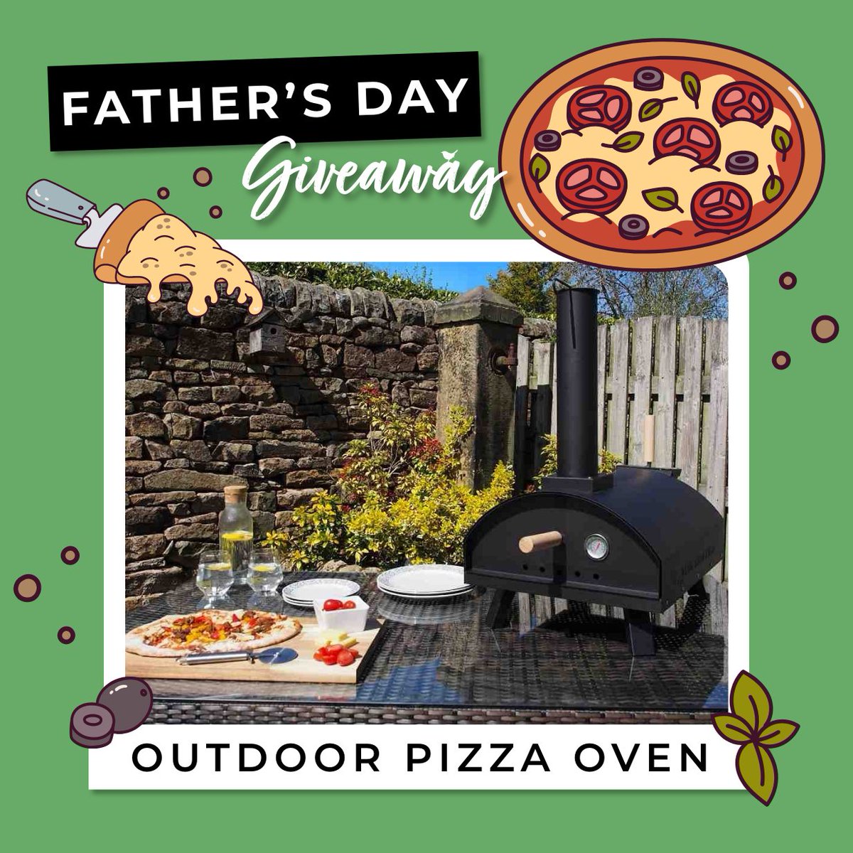 We’re giving away a fantastic outdoor pizza oven so you can surprise that special someone this Father's Day!

To #Win, like, share &amp; comment with the person you’d gift it to!

*Competition closes 23:59 on 20/06/22. <a href="/WrenKitchens/">Wren Kitchens & Bedrooms</a> will contact the winner*

#Giveaway #FathersDay