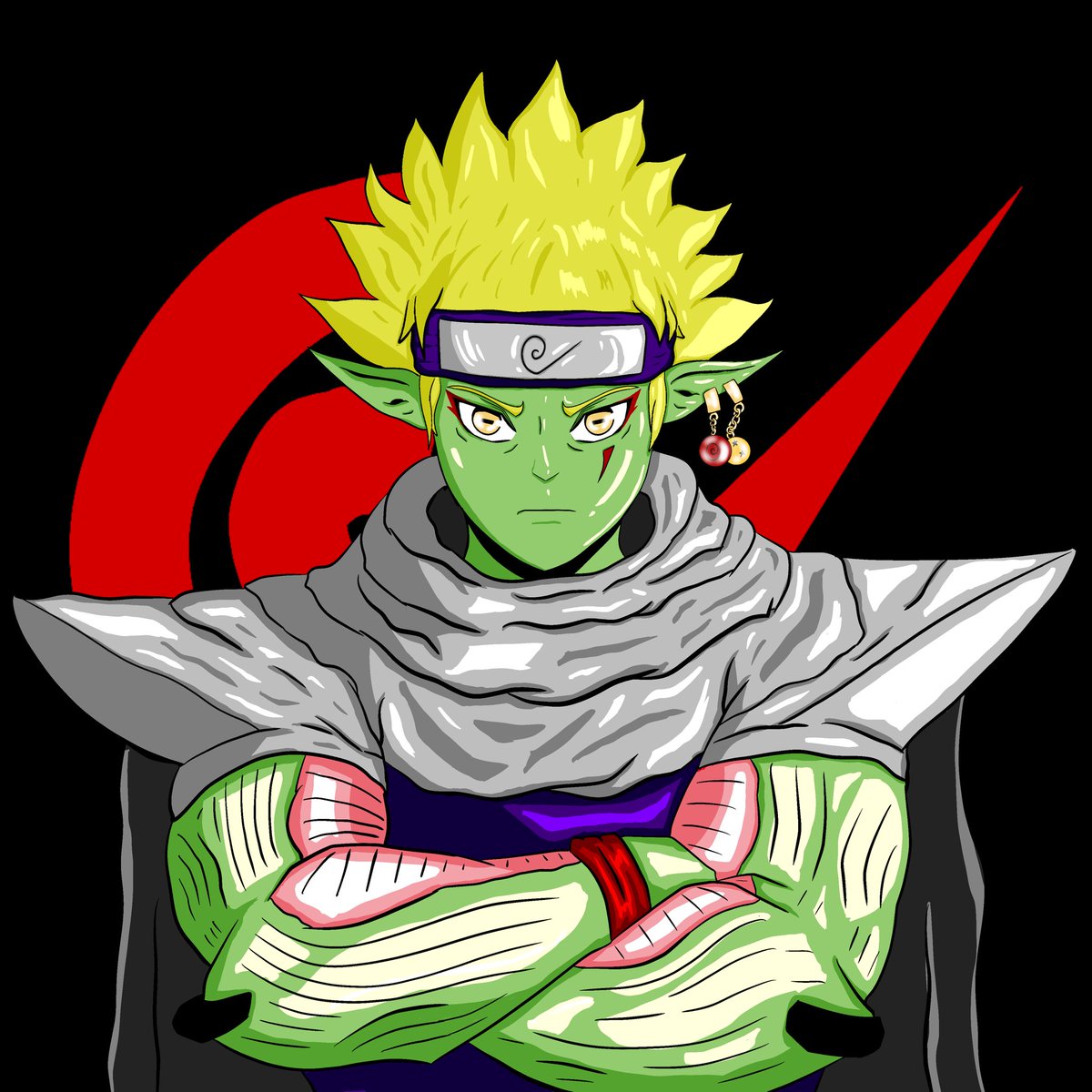 Memofrogwell's tweet photo. Final custom for @HCSociety_ member, @hbb_rekker 

Combination of Naruto and Piccolo from DBZ https://t.co/khJssNSYE9