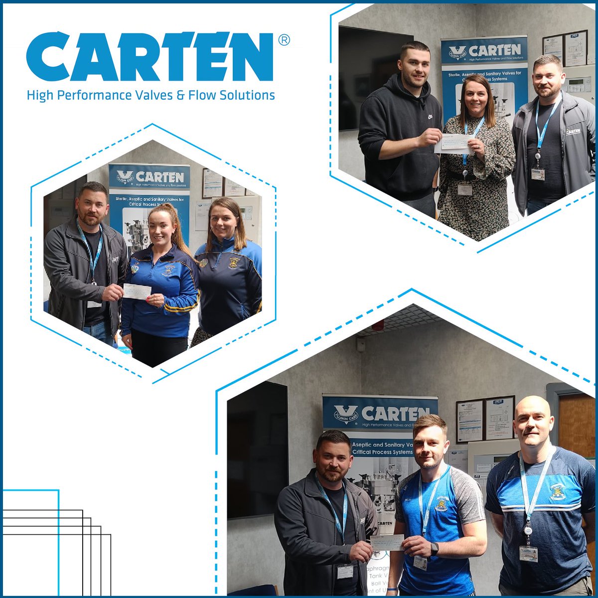 CartenControls's tweet photo. Carten is delighted to announce that we will be sponsoring WASSA, a local charity, and five different clubs. This includes @roanmoreclg, @DLSGAA, @PCamogie, @MountSionGAA, and @ballygunnerHc☘️ https://t.co/t0rKcVrgq6