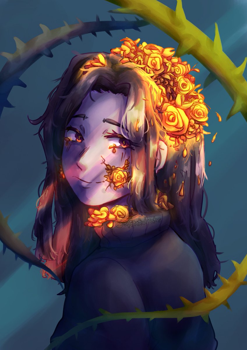 spitefulrats's tweet image. hanahaki disease || a fictional insect wherein the victim of one-sided love vomits &amp;amp; coughs up flowers growing from their lungs.

i&apos;d like to imagine that it grows out of your body the longer you leave it untreated, flowers sprouting from open wounds.

#artph #arttwt