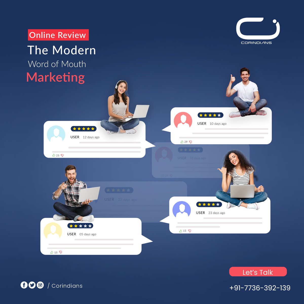 corindians's tweet photo. "Word-of-mouth marketing refers to the actions brands take to get consumers talking about their products or services with other consumers. Examples include product giveaways, brand ambassador programs, and buzz-worthy experiences created for customers and influencers". https://t.co/gAqt3EeKwR