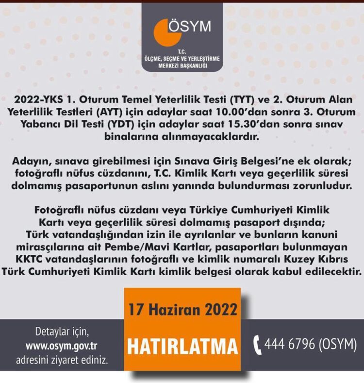 Matematik_OzelD's tweet photo. YKS Duyuru

https://t.co/qAzjMHl7SX

#yks2022 
#yks 
#tyt
#ayt 
#sınav https://t.co/KbkixAoS5P