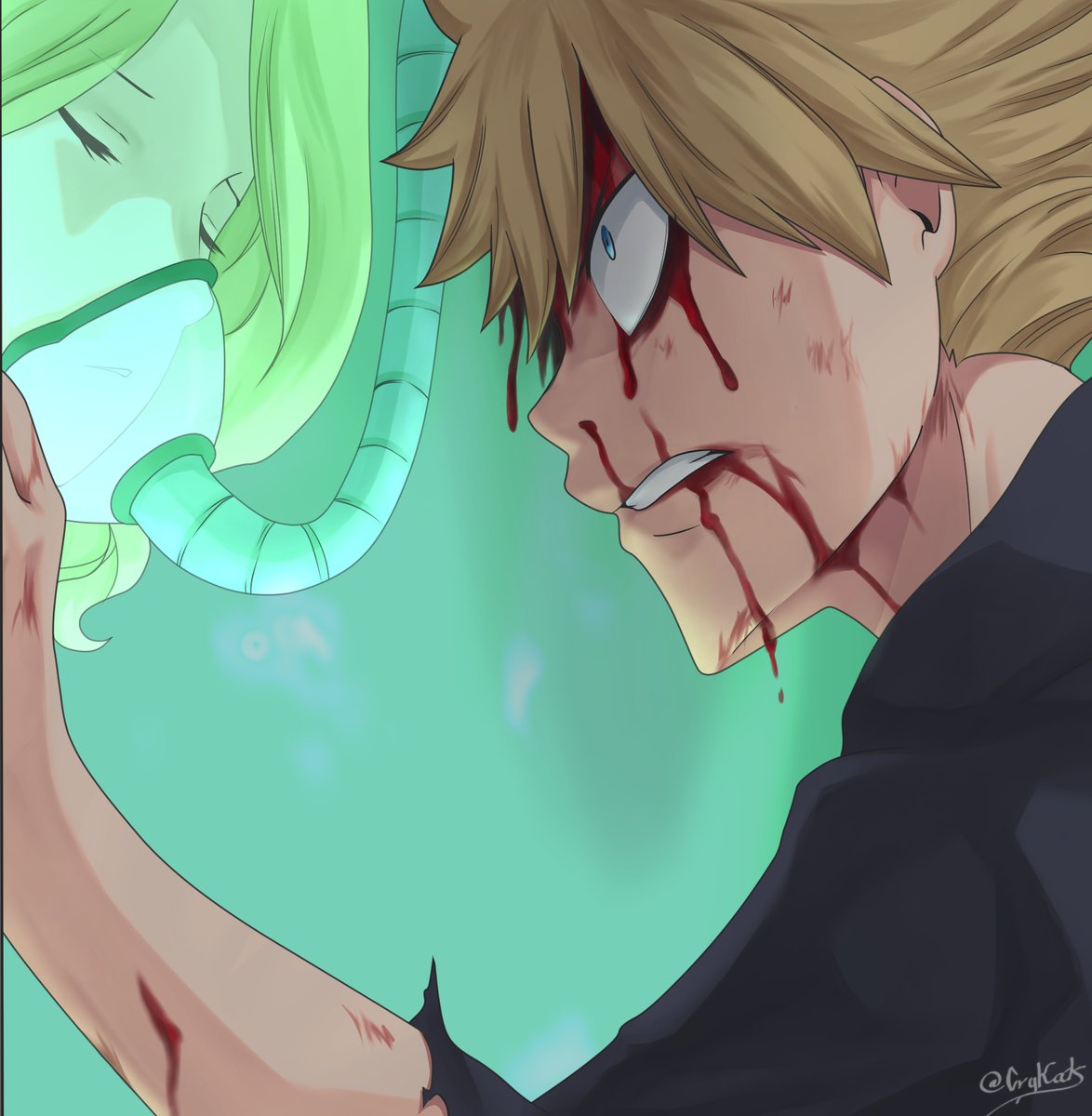 CryKats's tweet photo. Con mi tableta reparada, por fin pude terminar éste coloreo de hace semanas jsjsjs
Amé mucho esta parte, así que tenía que hacerlo🥺

#EdensZero https://t.co/fTuHLa8WlE