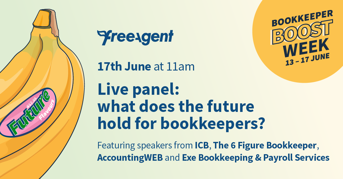 freeagent's tweet photo. Bookkeepers! ๐ On our final day of #BookkeeperBoostWeek, weโll be hosting speakers from @ICBUK, @6fbookkeeper, @AccountingWEBuk and @exebookkeeping
Register here โฌ๏ธ
https://t.co/LxnkGdOvFg https://t.co/tULNTUQJIR