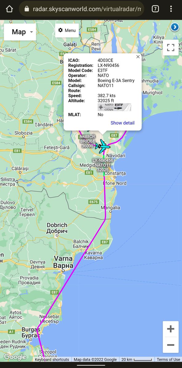 scan_sky's tweet photo. #USAF - Boeing KC-135R - 59-1475 - #HOBO21
Departed From RAF Mildenhall ๐ฌ๐ง ๐บ๐ธ & Routing Over Romania ๐ท๐ด
Should Be Refuelling NATO E-3 - LX-N90456 - #NATO11 (#MAGIC61) & Also #MAPLE Flight (F-35s) https://t.co/EUdOPpceb8