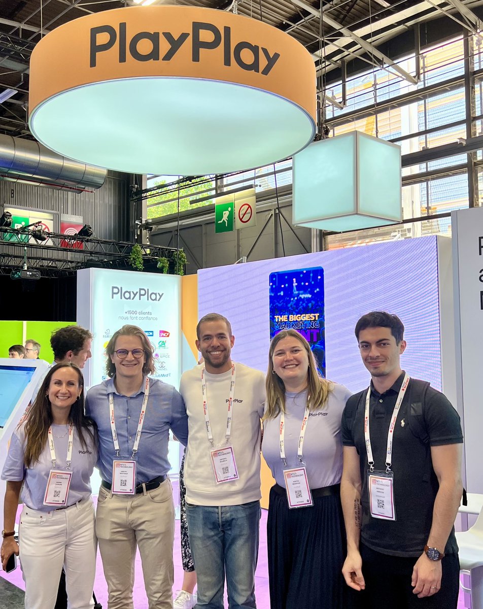 Cool tech at #Vivatech 👉 @PlayPlayVideo is a video-editing app that anyone can learn to use in 10 minutes. It’s marvellously creative for short corporate films that respect visual guidelines. We use it and love ❤️ it! Go check them out 👀