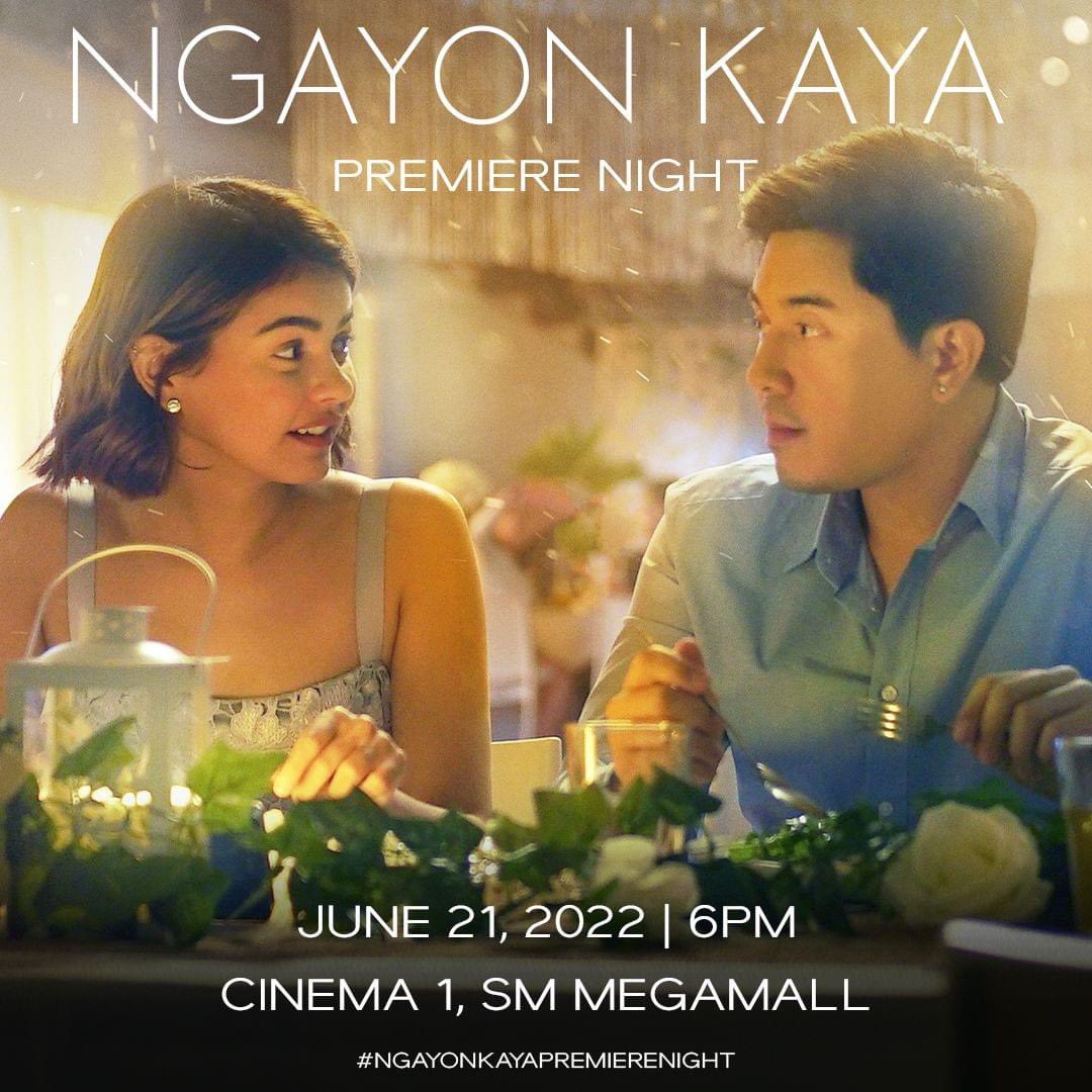 📣 𝗜𝗸𝗮𝘄. 𝗔𝗸𝗼. 𝗡𝗴𝗮𝘆𝗼𝗻? Sabay-sabay natin suportahan at salubungin ang cast ng #NgayonKaya sa Premiere Night! June 21, 6PM, Cinema 1, SM Megamall.

Get your tickets now: bit.ly/NgayonKayaAtSM…

#NgayonKaya #NgayonKayaAtSMCinema
#SMCinema