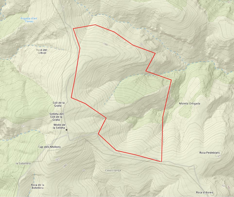 Mario_72's tweet photo. Pues como decía ayer, hoy amplío información con un croquis provisional del #IFXert
El fuego, iniciado cerca de la divisoria (posible rayo), encontró un área cortafuegos en su trayectoria ascendente.
La ausencia de viento y baja carga combustible no favoreció la propagación. https://t.co/SMxEkMzKiI