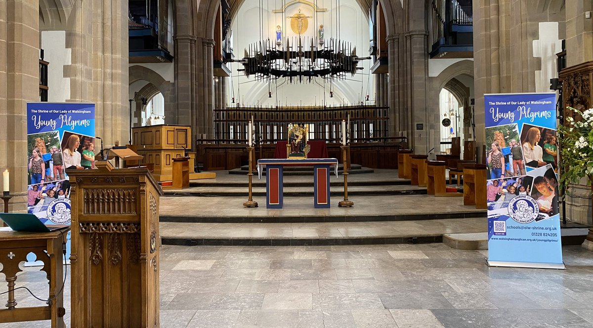 ShrineOLW's tweet photo. Today the Shrine is joining with The Blackburn Diocesan Board of Education and SACRE to explore Pilgrimage and the impact of walking a spiritual and sacred pathway with pupils in years 6 and 7. https://t.co/xOTi4B7R2C