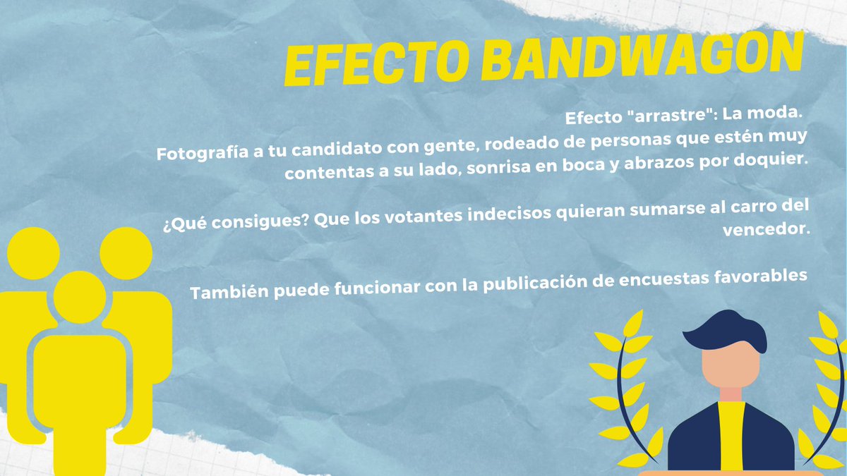 DanielCompol's tweet photo. 📢 Cositas de #compol #EleccionesAndalucia2022 

¿Qué es el Efecto #Bandwagon? Si te sientes atraído por saber qué es lo que ocurre o qué sé siente al otro lado de la cola... También te ocurre al ir a votar👇👇 https://t.co/elmBI51F4w