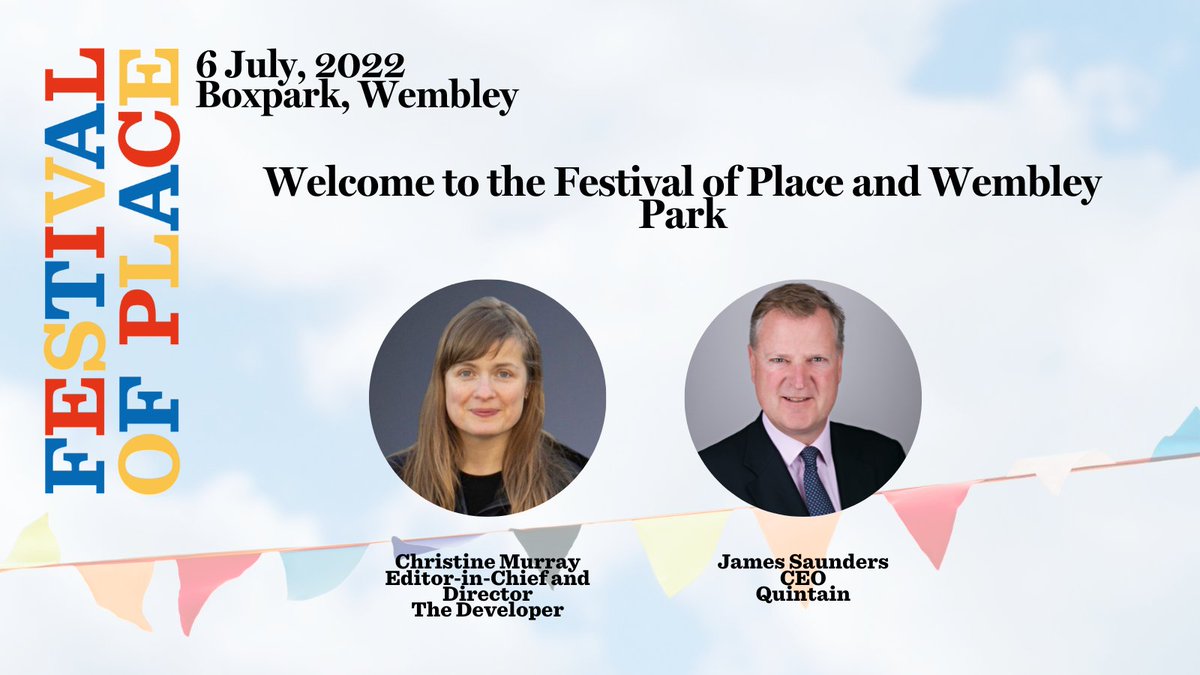 festivalofplace's tweet photo. Less than 3 weeks to go until @tcmurray and @QuintainLtd welcome our community to Wembley.
Have you got your tickets yet?
#festivalofplace #makingplaces #urbandesign #socialimpact #community https://t.co/RszGDwf3yL