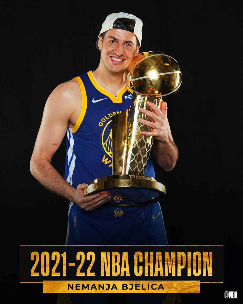 Drafted 35th overall out of Serbia in 2010 and now NBA CHAMPION in Year 7... Nemanja Bjelica! #NBA75