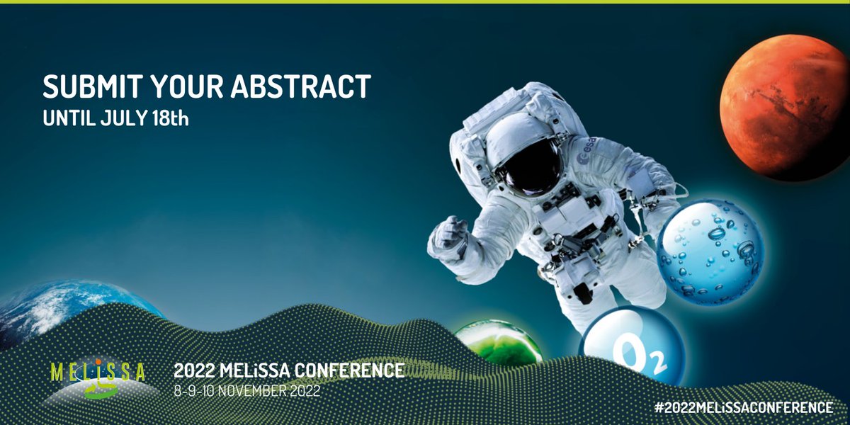 #2022MELiSSAConference 🌎

You have exactly ONE MONTH to submit your abstract!

JOIN THE CONVERSATION! We are all very excited to exchange with you about your research.

See all topics, and submit your abstract here ⬇
melissaconference.org

#MELiSSAProject