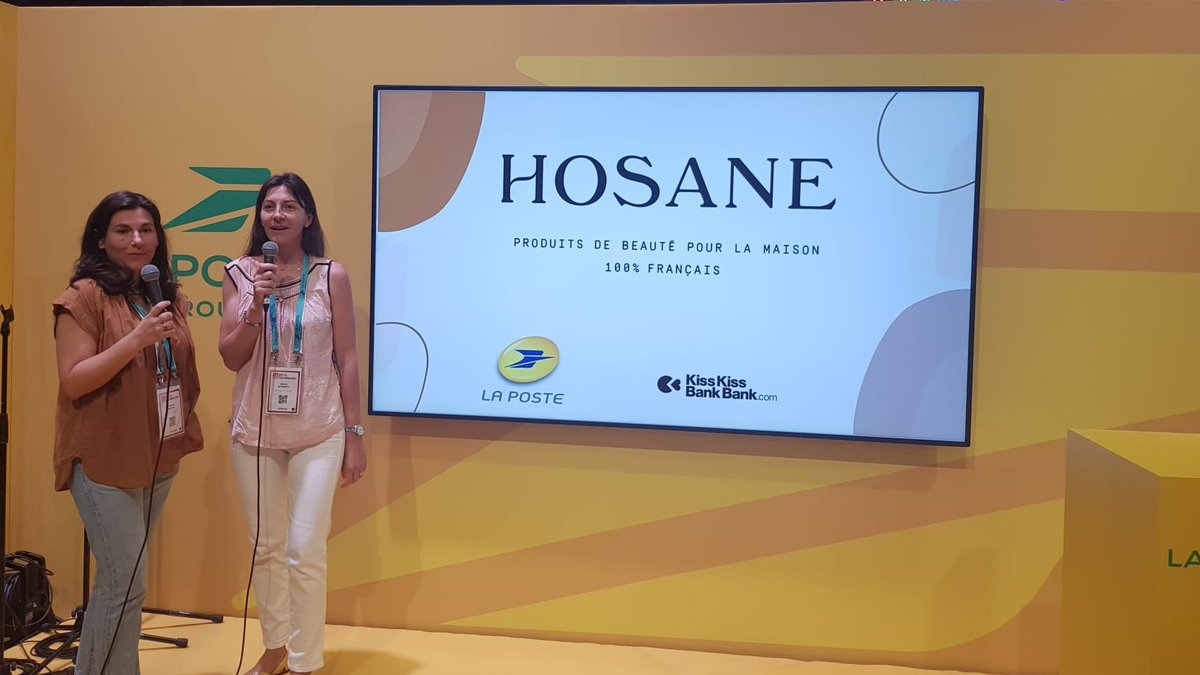 IEI_Inizia's tweet photo. [VivaTech]🔴Coup de ❤️ #FemmesduNumérique 2022.
Émilie &amp; Flavie coup de coeur régional #Paca-#Corse avec leur #startup🚀@HosaneFR sont sur le stand @GroupeLaPoste pour pitcher leur projet !

Les résultats approchent 👀 https://t.co/Px2HsPFRPB