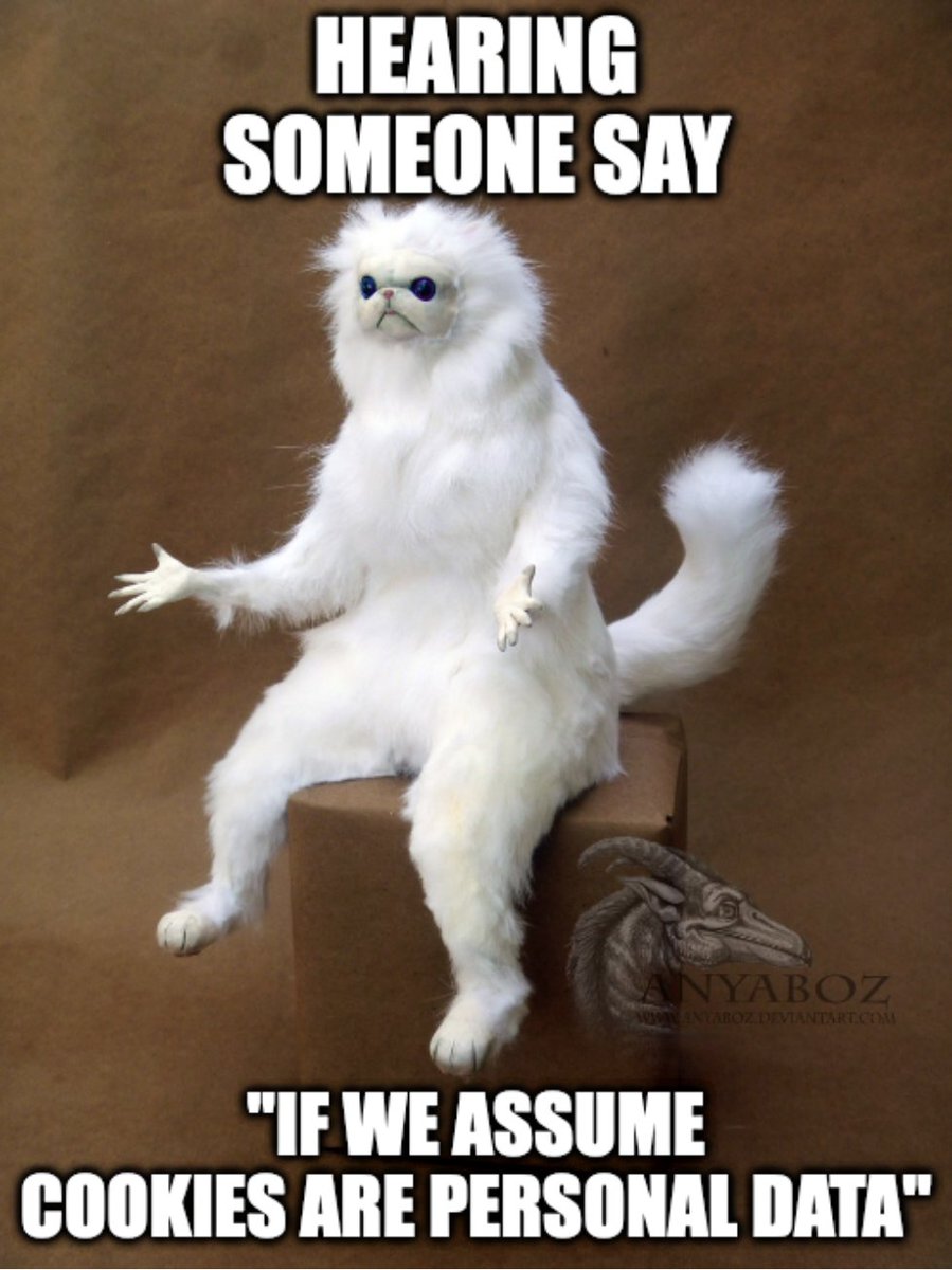 SuVergnolle's tweet photo. Did I really just hear a speaker saying: "if we assume cookies are personal data"? 😱#EDPSconf2022 #dataprotectionmemes https://t.co/CaRuOFcruP