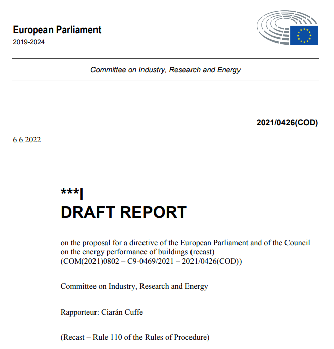 WorldGBC_Europe's tweet photo. A very encouraging draft #EPBD report from @CiaranCuffe:

🟢Increases ambition of MEPS
🟢Brings forward ZEB deadline for new buildings to 2025
🟢WLC calculation brought to 2027 for new buildings and 2030 for all buildings issued EPCs

https://t.co/OPMhdp8erZ

#BuildingLife https://t.co/jfmZuWLS3s