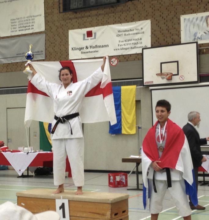 cj_pompey's tweet photo. More happy memories from 9years ago. Where does the time go?! I said Iβd get back in a gi this year but it hasnβt happened yet! I donβt think my body would take it these days π€£ππ₯΄π₯ #karatekid #champion #germany #trainedhard https://t.co/pOD6euvKxu