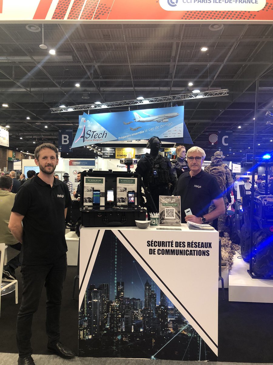 J 5 #Eurosatory2022 c’est la fin ! <a href="/cogeseurosatory/">Eurosatory</a> à été un réel succès 🤝
Nous tenons à remercier tous ceux qui se sont arrêtés sur nos stands pour découvrir nos nouveautés ! 
#Defence #Security #5G #Halys