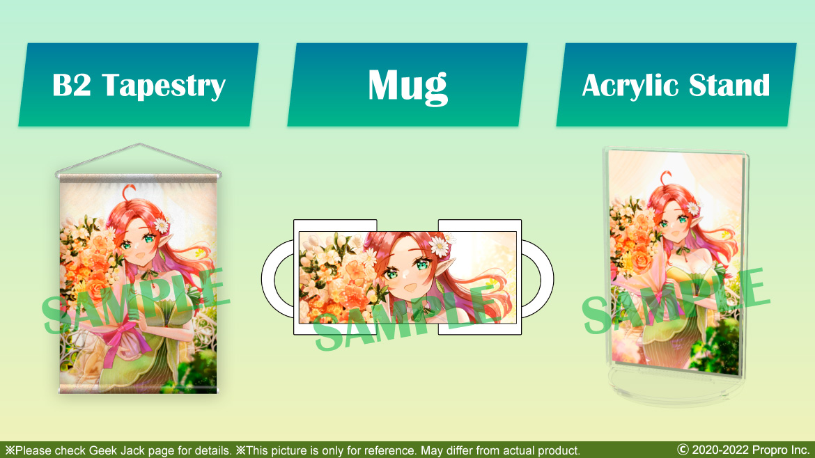 GeekJack_Store's tweet photo. #ハル・レヨン・ベール BD 2022 goods are closed today, 23:59 of June 19 (JST). Tapestry, Mouse Pad and Acrylic Stand. The 2 Sets, Merch Complete Set and Voice &amp; Merch Complete Set, come with a bonus Postcard, link from below.
https://t.co/N5SpFcwkxi
#proproproduction https://t.co/P5qlflm1T4