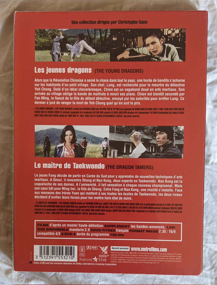 VodkaWick's tweet photo. John Woo - 2 classiques de cinéma d'arts martiaux : Les jeunes dragons &amp; Le maître de Taekwondo

Les débuts du maître du cinéma d'action. 

#LesJeunesDragons #铁汉柔情 #Tiehanrouqing #TheYoungDragons #JohnWoo #NiKuan #HuChin #TienNi #HenryYuYeung #LeMaîtredeTaekwondo https://t.co/dGULCd2kB1