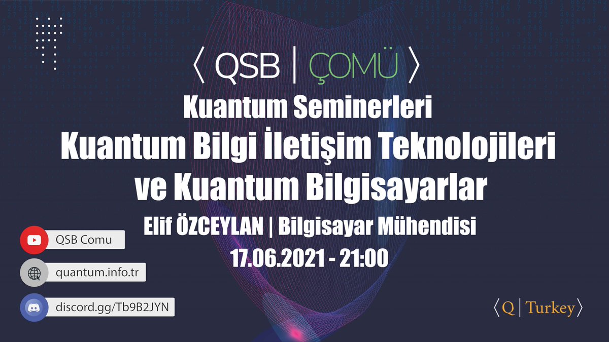 ComuQsb's tweet photo. Herkese Merhaba, Kuantum Teknolojileri etkinliğimize hepinizi bekleriz https://t.co/cUfi0Wpx89 https://t.co/cTWWJnOvCg