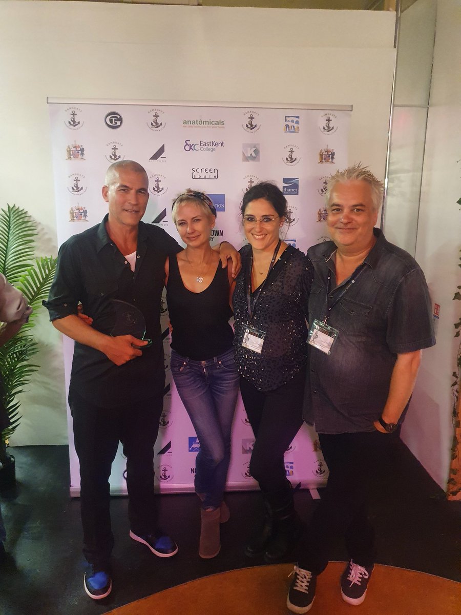 Great night with fellow filmmakers Sasha Higgins and Ethan Maniquis at the awards of Ramsgate Int'l Film &amp; TV Festival