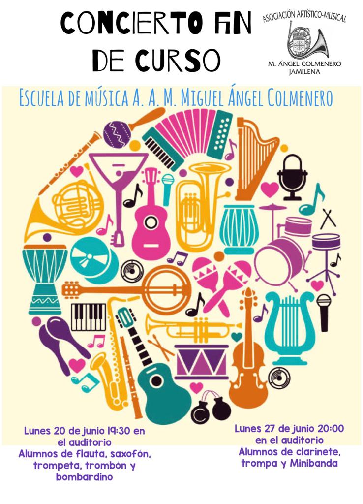 bmjamilena's tweet photo. El próximo lunes 20 de junio y el lunes 27 de junio tendrán lugar las audiciones de fin de curso de los alumnos de nuestra escuela de música, así como un concierto a cargo de la banda juvenil.

¡No os lo perdáis! https://t.co/G9tiWFSPA4