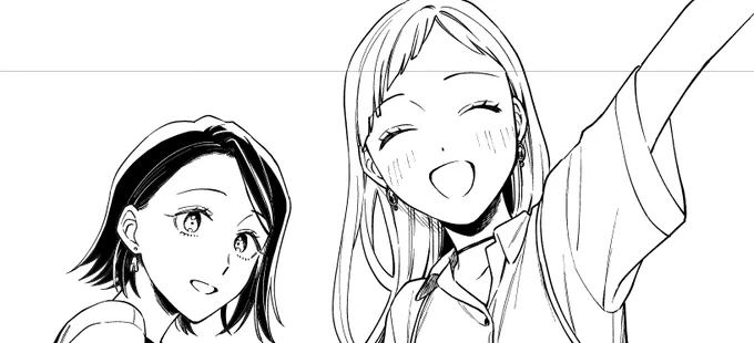 11話がアレなので久しぶりに描いてる気がするふたり 