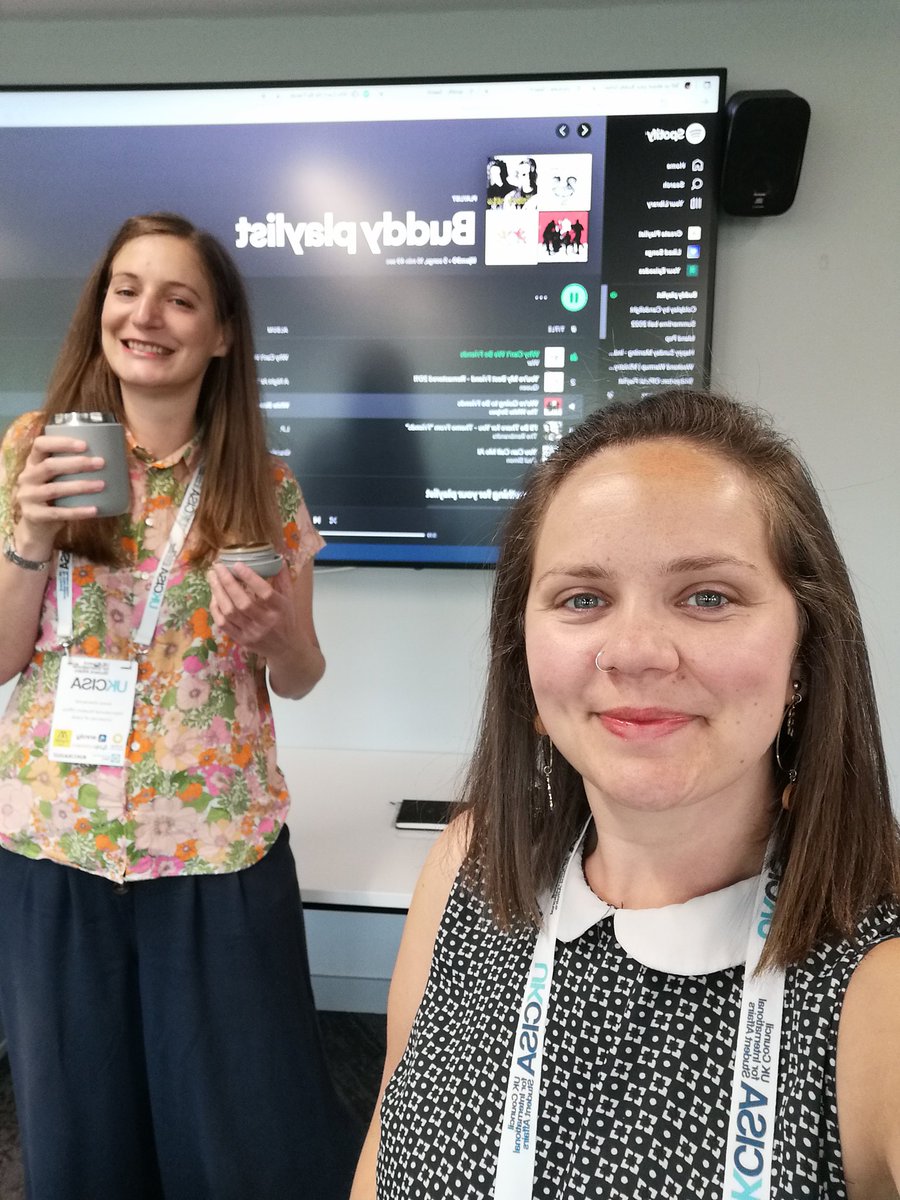 jemmastern's tweet photo. Ready to present with our buddy playlist setting the mood 🎶
#UKCISA2022 #UKCISA https://t.co/B89cZIkcG9