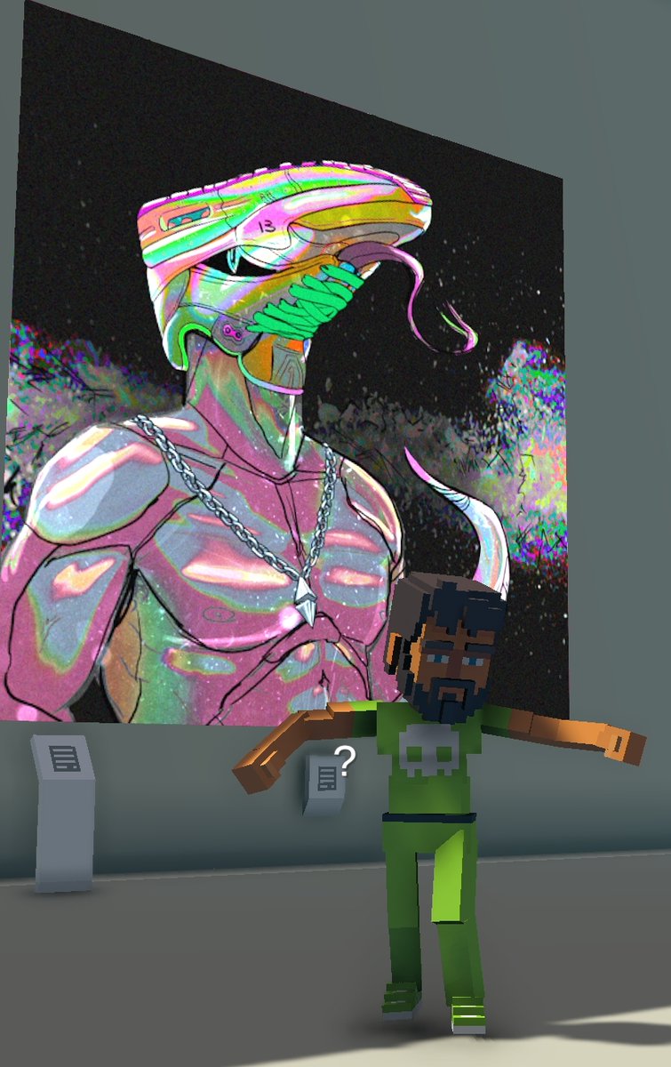 oleybeeo's tweet photo. @TheSandboxGame @MOCDA_ I just participated in the #TheSandbox weekly contest for a chance to win 200 mSAND! Here is my favorite piece from the exhibition, check out my screenshot below!
👇 https://t.co/Q2RPJPYXG6