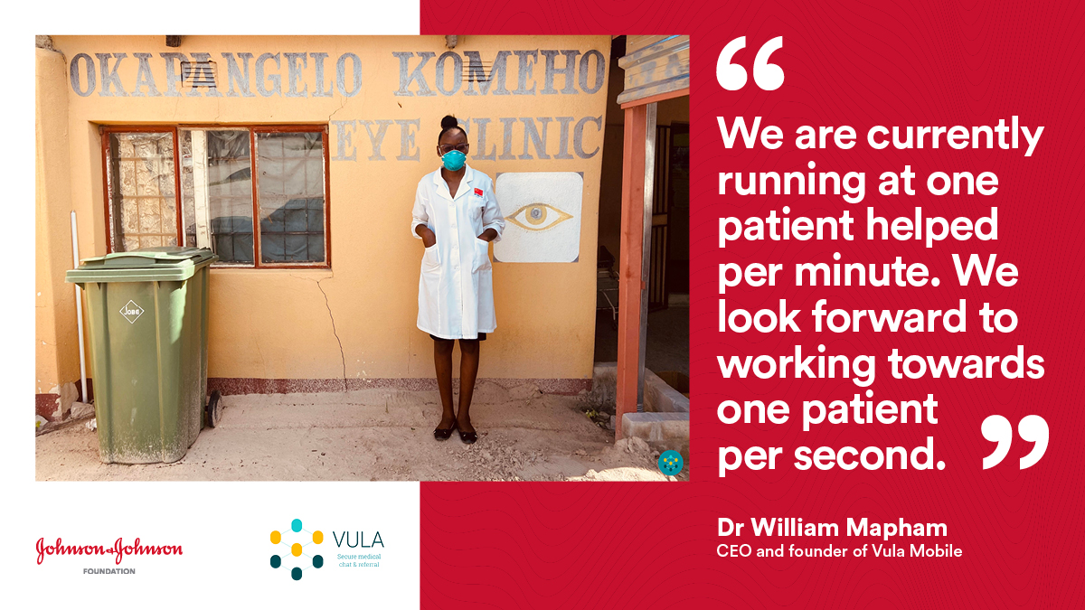 #JNJ works with @vulamobile to bring specialized healthcare to remote, underserved South African communities by connecting nurses to specialist services &amp; strengthening data analytics for referrals &amp; health communication. 
Learn more: bit.ly/3xS6GaH