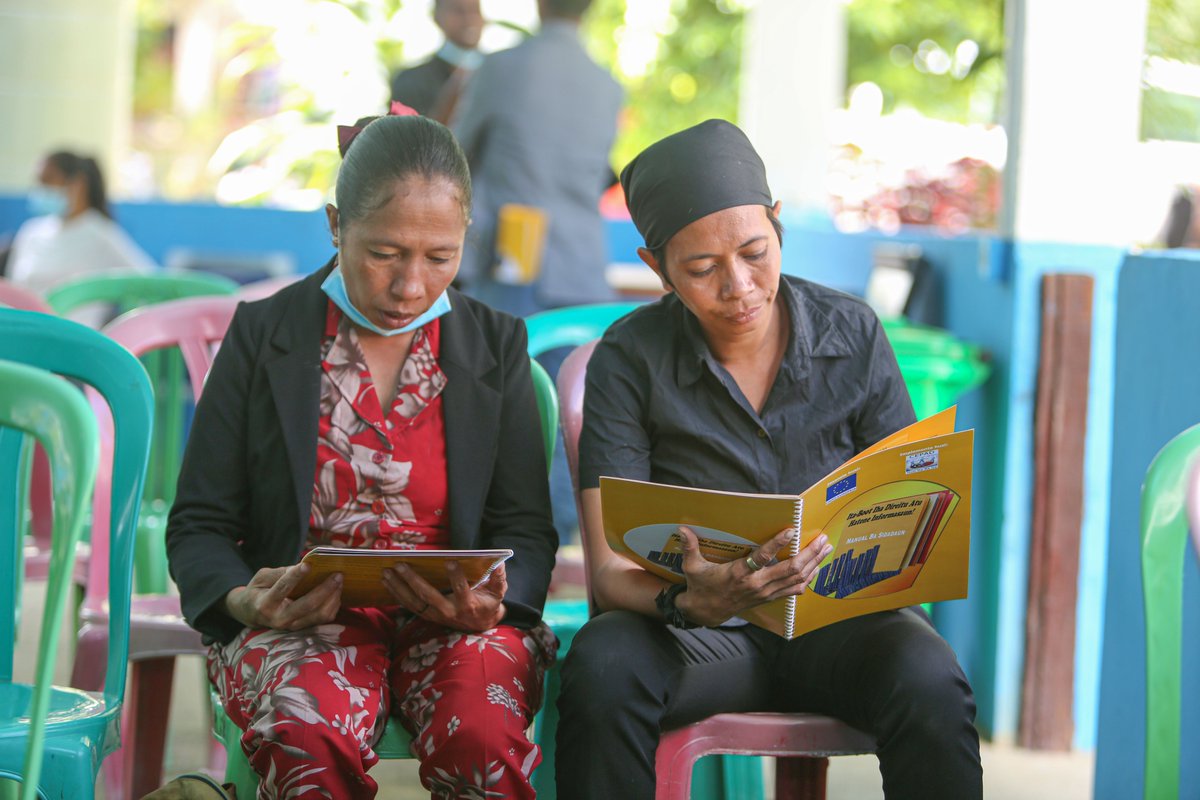 CepadL's tweet image. Today CEPAD combine two activities together in the Municipality of Aileu. We conducted Focus Group Discussion (FGD) also we had the opportunity to launch #Citizens’ Manual on Freedom of Information to support communities’ access to information. Supported by🇪🇺