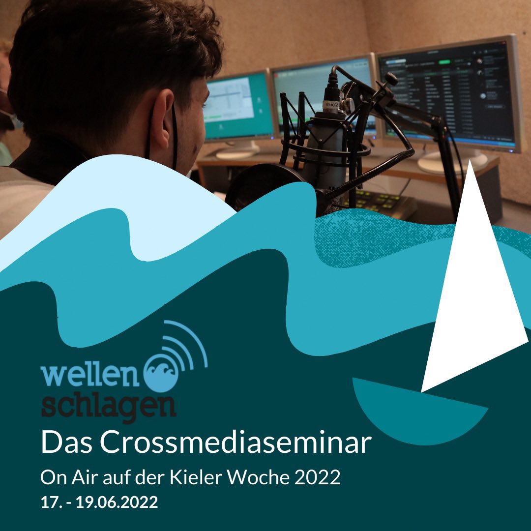 JugendpresseSH's tweet photo. Heute beginnt unser #WellenSchlagen-Seminar zur #KiWo22.

Unsere Crew wird hier regelmäßig twittern.
Wir freuen uns!

^LPH https://t.co/maYv7d8xaw