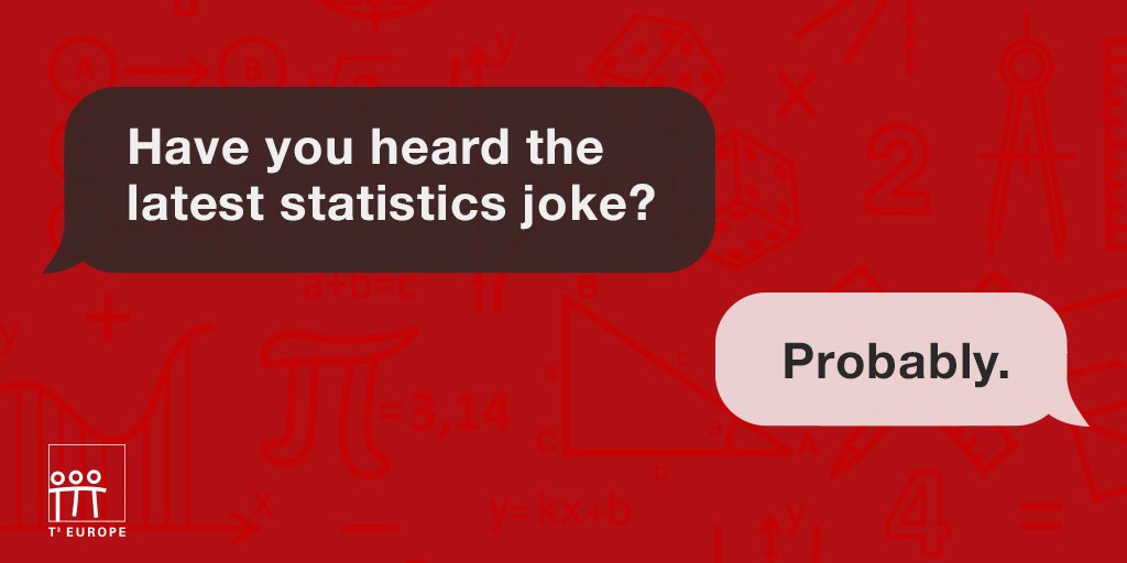 T3Europe's tweet photo. Hey… We have a question for you! 😜
Any funny math jokes out there? Share with us. 🙌
#TINspiringSTEM https://t.co/WAcI2M3lbC
