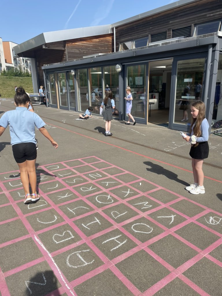 What a lovely day to bring our spelling learning outside! <a href="/Cabotfederation/">Cabot Federation</a>