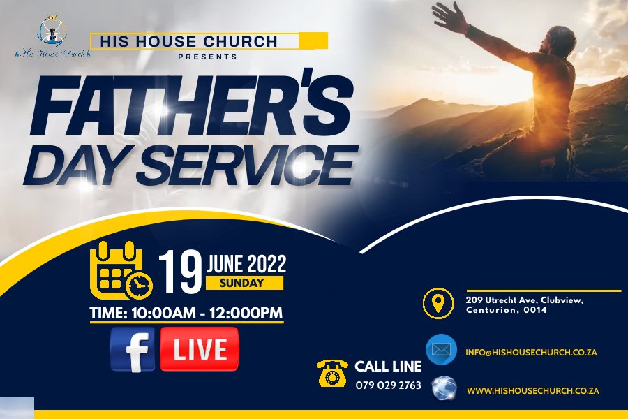 HisHouse_Church's tweet photo. Join us for the Father's Day Service as we Celebrate our Father's https://t.co/FamfJLQHKu