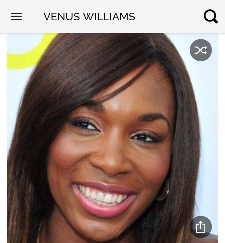 Happy birthday to this great tennis player.  Happy birthday to Venus Williams 