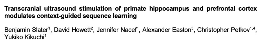 Ben Slater (@benslaterneuro) on Twitter photo A special thanks to <a href="/yukiko_kikuchi/">Yuki Kikuchi</a>, @cipetkov, <a href="/eastondurhampsy/">Alex Easton</a> and others for help on this project. I look forward to showing our work on neuromodulation of context-dependent sequence learning in primates at #SfN22 later this year. A special thanks to <a href="/yukiko_kikuchi/">Yuki Kikuchi</a>, @cipetkov, <a href="/eastondurhampsy/">Alex Easton</a> and others for help on this project. I look forward to showing our work on neuromodulation of context-dependent sequence learning in primates at #SfN22 later this year.