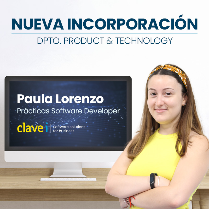 CLAVEi's tweet photo. 🚀 ¡Esta semana contamos con una nueva incorporación en Clavei!
👉 Paula Lorenzo aterriza en el departamento de product & technology para realizar prácticas de Software Developer en nuestra sede de Elche 💻
🎉 Bienvenida al equipo
#ClaveiTD #SoftwareSolutions #ClaveiTeam https://t.co/eomD7ZNaY0