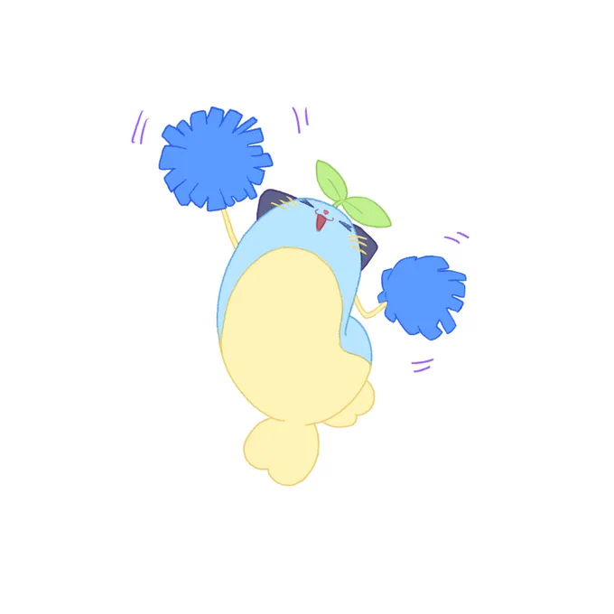 応援するまめねこ 