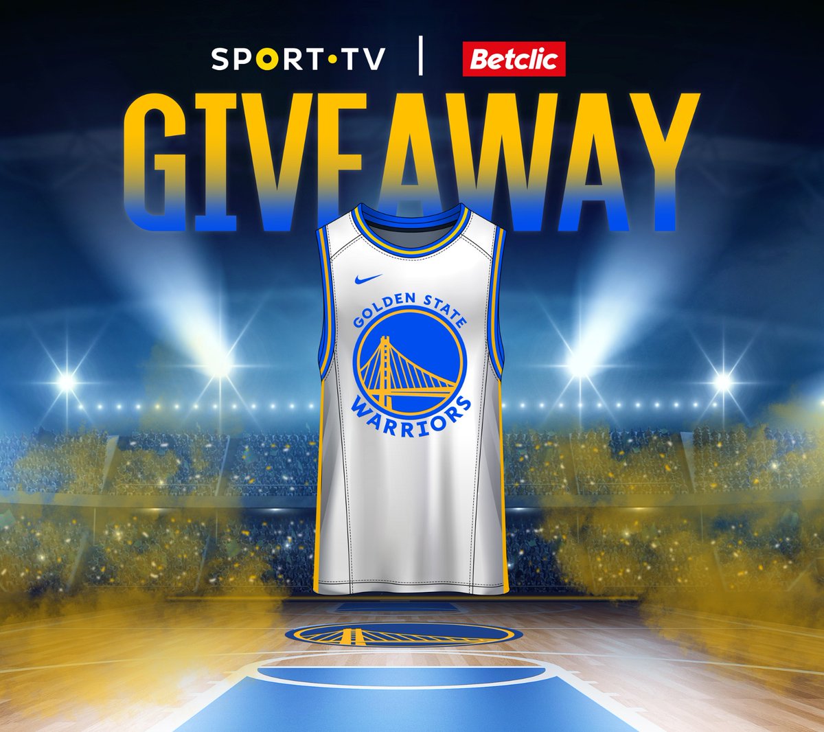 sporttvportugal's tweet photo. 🏆🏀 Vamos sortear 2 camisolas dos Campeões da NBA, só tens de:

- Seguir @BetclicPortugal e @SPORTTVPortugal
- Dar RT + FAV
- Identificar alguém a quem queiras dar a outra camisola

Comenta as vezes que quiseres mas com amigos diferentes.
Os vencedores serão anunciados dia 22. https://t.co/mW5yyXrVKR