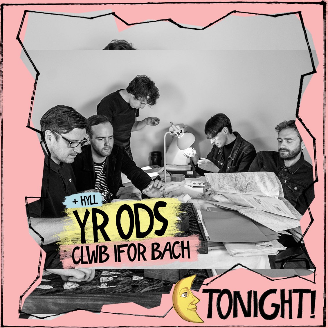 Minty’s Gig Guide 🏴🏳️🌈🏳️⚧️ (@mintysgigguide) on Twitter photo 🌜👉 TONIGHT/HENO! 👈🌛
🔥 <a href="/yr_ods/">Yr Ods</a>
🌆 <a href="/ClwbIforBach/">Clwb Ifor Bach</a> / 🚪 7:30pm / 🎟 8pm
first show back for <a href="/yr_ods/">Yr Ods</a> in over 3 years!!!
& after that <a href="/welshmusicprize/">Welsh Music Prize</a> nominated labyrinth “Iaith O Nefoedd” - who knows what’s next!
ITS <a href="/Tafwyl/">Tafwyl</a> BABY ❤️
🙏 cefnogaeth/support from <a href="/Hyllband/">Hyll</a> 🍎 🌜👉 TONIGHT/HENO! 👈🌛
🔥 <a href="/yr_ods/">Yr Ods</a>
🌆 <a href="/ClwbIforBach/">Clwb Ifor Bach</a> / 🚪 7:30pm / 🎟 8pm
first show back for <a href="/yr_ods/">Yr Ods</a> in over 3 years!!!
& after that <a href="/welshmusicprize/">Welsh Music Prize</a> nominated labyrinth “Iaith O Nefoedd” - who knows what’s next!
ITS <a href="/Tafwyl/">Tafwyl</a> BABY ❤️
🙏 cefnogaeth/support from <a href="/Hyllband/">Hyll</a> 🍎
