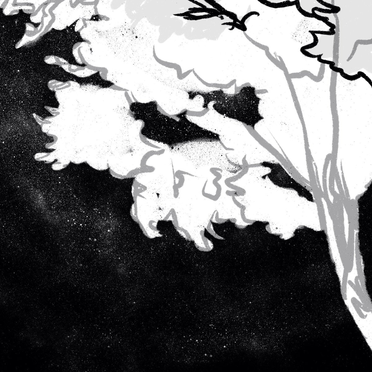 doubleklover's tweet photo. (The view from Bea and Di’s balcony)

@Procreate
#tree #treeillustration #foliage #nightsky
#comics #comicbook #originalstory #CharlieAndEl
#sketch #drawing #art #digitalart #procreate #ipadpro https://t.co/HyTn86khm1