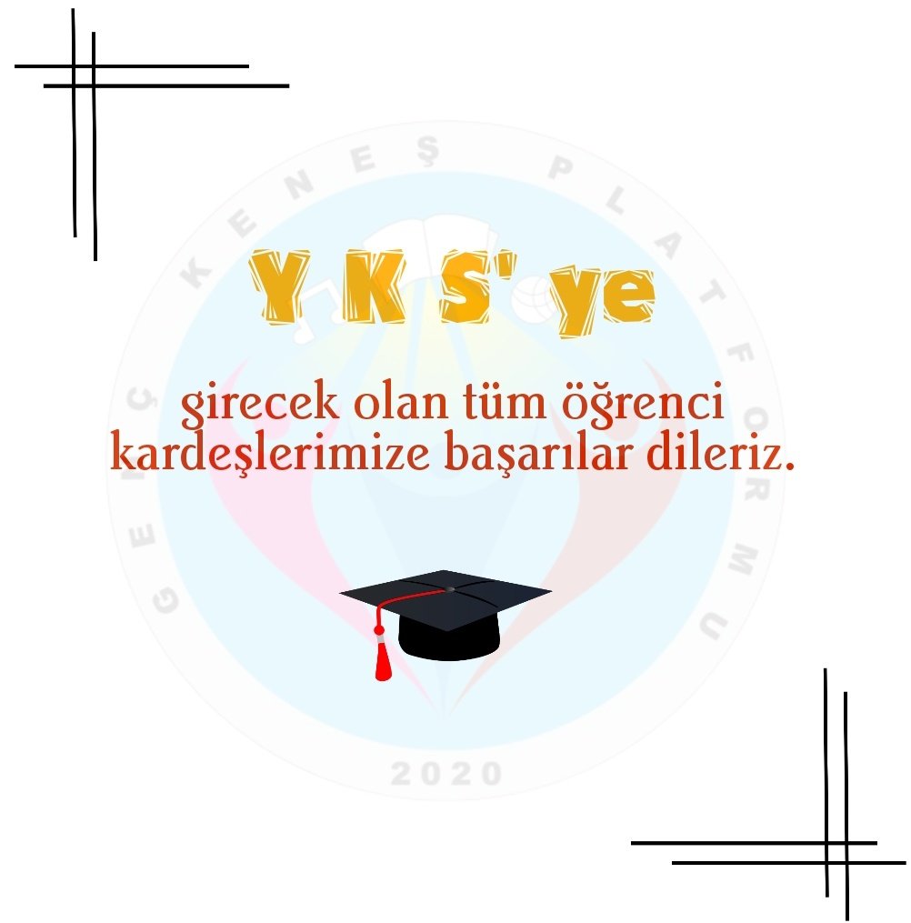 Hafta sonu YKS'ye girecek olan tüm öğrenci kardeşlerimize başarılar dileriz.

#yks2022