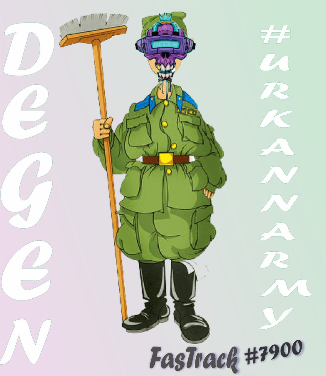 FasTrack99's tweet photo. Woke up again as a PROUD URKANN SOLDIER and ready to keep the #UrkannArmy raids and flag going again
LFG @_Urkann @PatrickMccorrie @SolWiz_ @ryuk_dev @DegenSweepers @Knify_ @snaestNFT
Stay #Sweepish🧹🧹🧹🧹🧹🧹🧹🧹 https://t.co/ZTOqKgSFqG