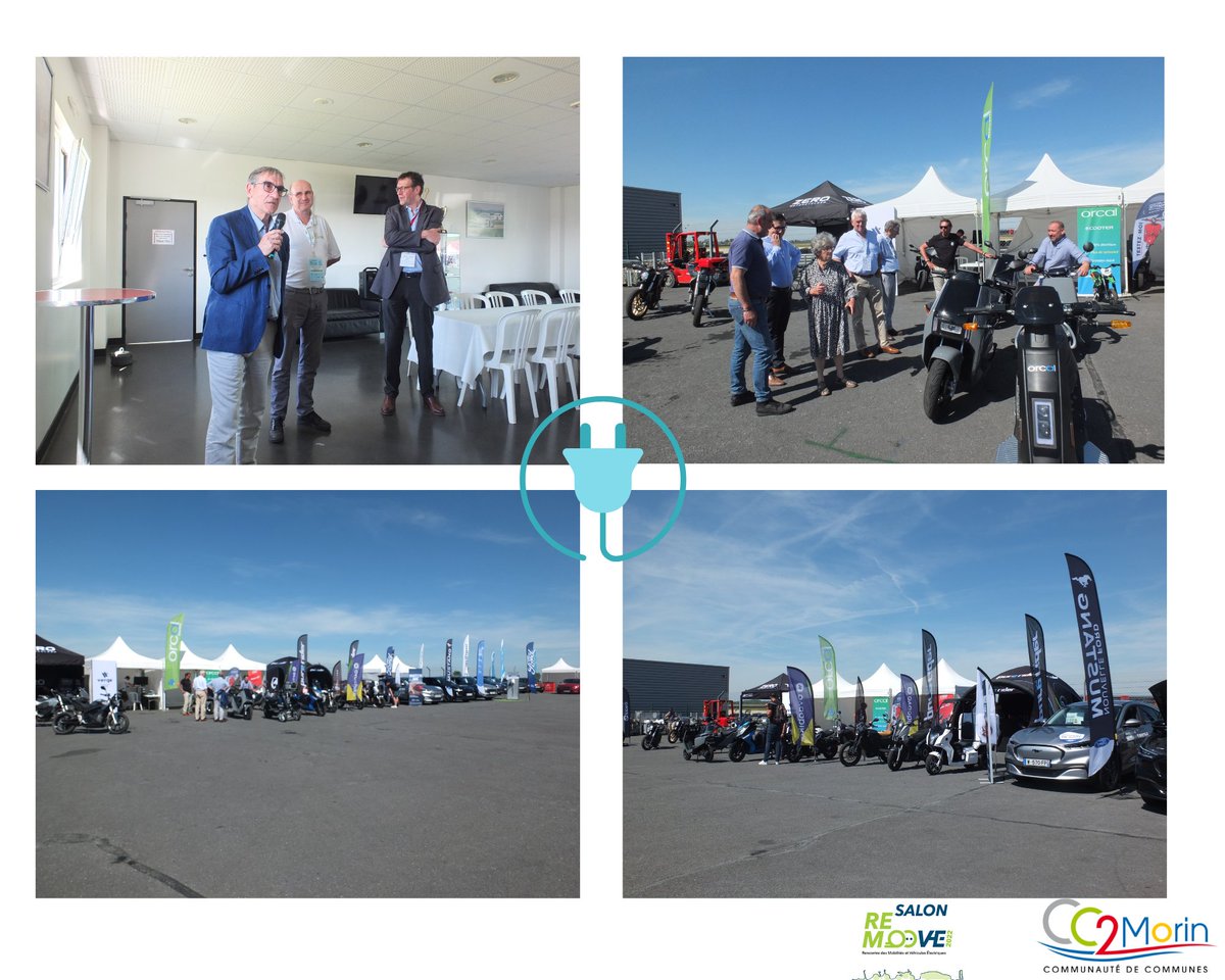 Hier les élus de la Communauté de Communes  des 2 Morin ont été conviés à l'inauguration du salon remoove au circuit de la Ferté-Gaucher . Celui-ci se déroule encore ce vendredi 17 juin et le samedi 18 juin jusqu'à 18h. Plus d'informations : 
cc2morin.fr/actualite/salo…